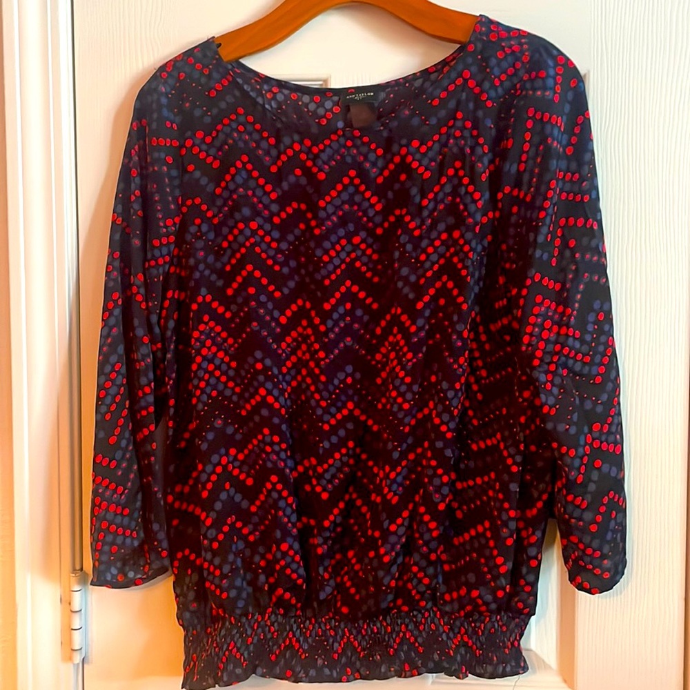 Ann Taylor Feminine Colorful Blouse